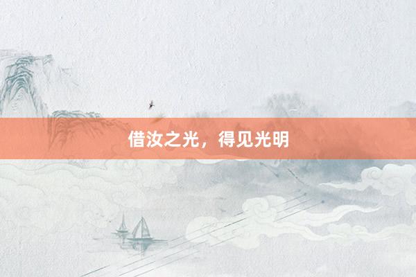 借汝之光，得见光明