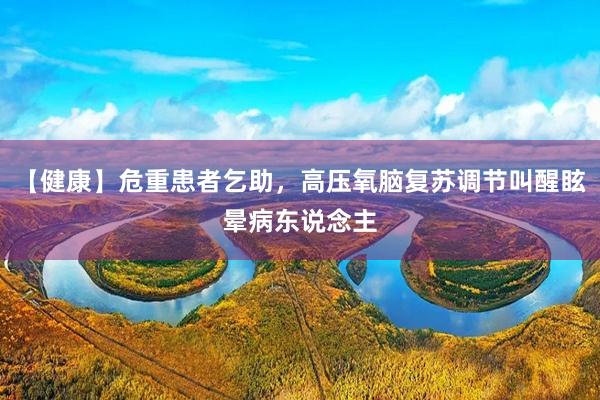 【健康】危重患者乞助，高压氧脑复苏调节叫醒眩晕病东说念主